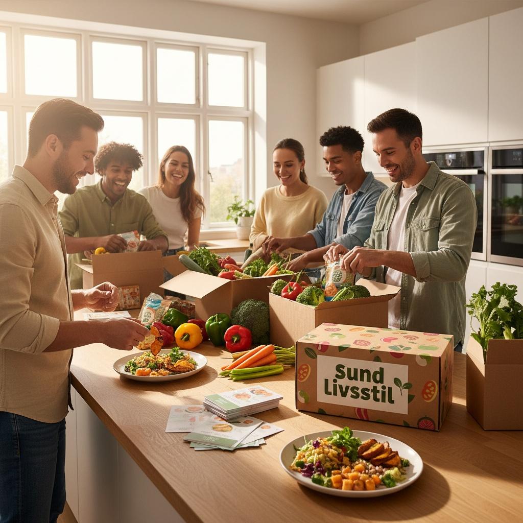 Sund livsstil – farverige veganske måltider